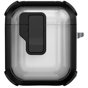 Футляр протиударний Locking Button для навушників Airpods 1/2 Black