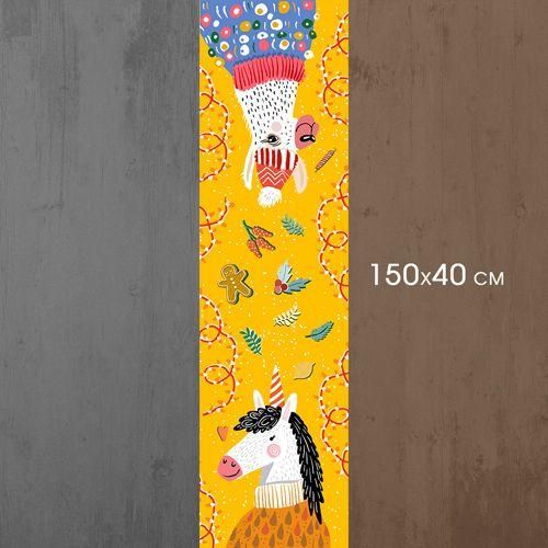 Доріжка на стіл Ура, св'ято! 150x40 см (DR__25NG011) | Зображення 2