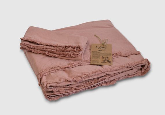 Постільна білизна Sikel Stonewashed Soho Firfirli 200 х 220 см Rose | Зображення 2