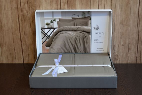 Постільна білизна First Choice Cotton Satin сімейний 160х220 Snazzy Mink | Зображення 1
