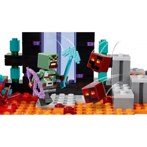 Конструктор LEGO Minecraft Засідка біля порталу в Нижній світ 352 деталей (21255) | Зображення 5