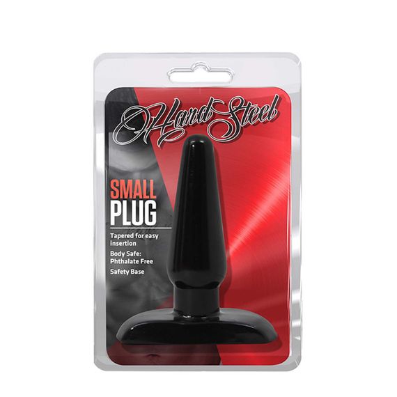Анальна пробка невелика HARD STEEL, розмір S, 9 × 3 см Sex Aura | Зображення 1