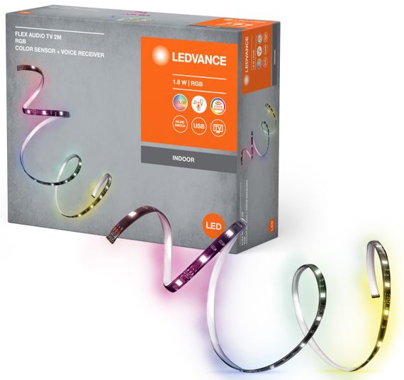 Стрічка світлодіодна LEDVANCE FLEX AUDIO TV 1,8W, 2M RGB COLORSEN USB (4099854095283)