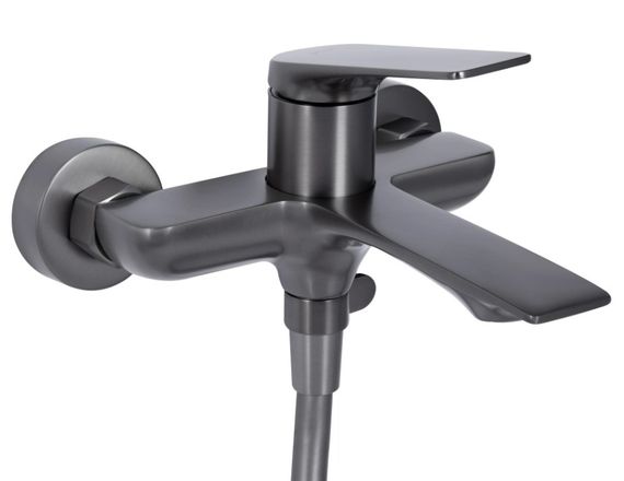 Змішувач для ванни Qtap Vlasta New QTVLA259GMB45643 Gunmetal Black PVD
