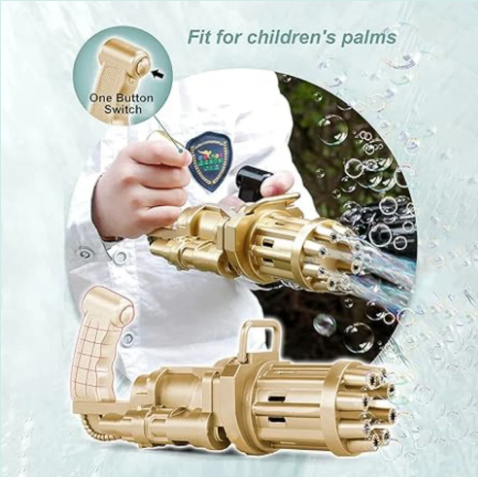 Генератор мильних бульбашок Bubble Gun Blaster "Кулемет" Bambi BB-04893 | Зображення 4