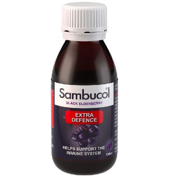 Бузина Sambucol Black Elderberry Extra Defence 120 ml /12 servings/ | Зображення 1