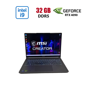Ігровий ноутбук Б-клас MSI Creator 16 AI Studio A1VIG / 16" (3840x2400) IPS / Intel Core Ultra 9 185H (16 (22) ядер по 3.9 - 5.1 GHz) / 32 GB DDR5 / 1000 GB SSD NVMe / nVidia GeForce RTX 4090, 16 GB GDDR6, 256-bit / WebCam б/в