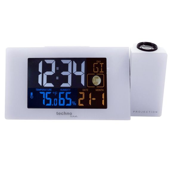 Годинник проекційний Technoline WT537 White (WT537) | Зображення 2