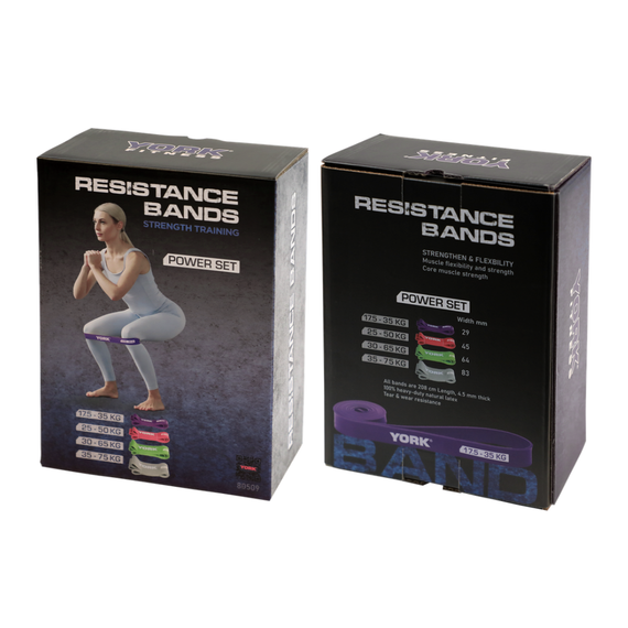 Набір резинок для фітнесу York Fitness 4 шт (17,5 - 65кг) | Зображення 5
