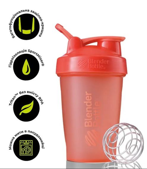 Шейкер спортивний BlenderBottle Classic Loop 28oz/820ml Teal (Loop 28 Teal) | Зображення 1