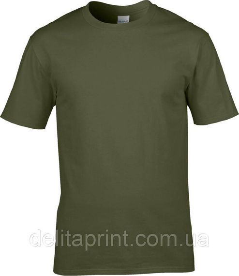 Футболка чоловіча Gildan Premium Cotton Оливковый M