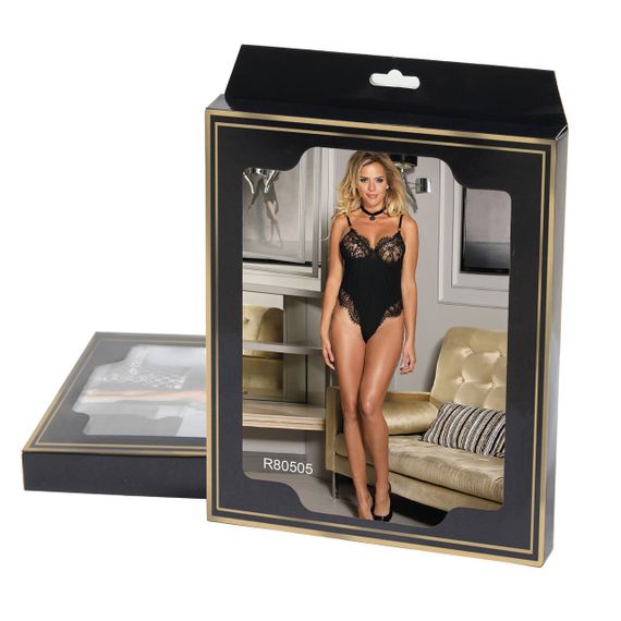 Сексуальне боді з мереживом Star Night чорне, XL sexstyle | Зображення 4