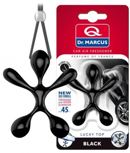 Ароматизатор в машину LUCKY TOP чорний (Black) (підвіс) 054530 пахучка в авто, автопарфюм1