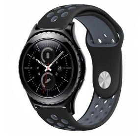 Спортивный ремешок Primo Perfor Sport для часов Samsung Gear S2 Classic SM-R372 / R735 - Black&Grey