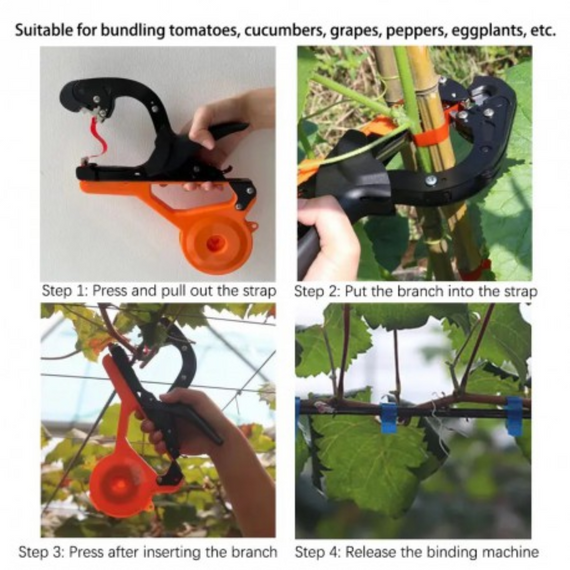 Степлер професійний для фіксації рослинност, Степлер в сад   знижка | Зображення 1