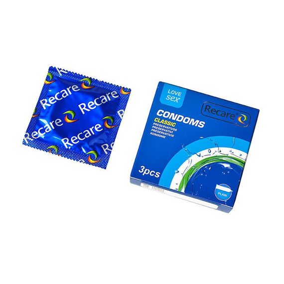 Презервативи Recare Classic Condoms 3 шт, класичні | Зображення 1