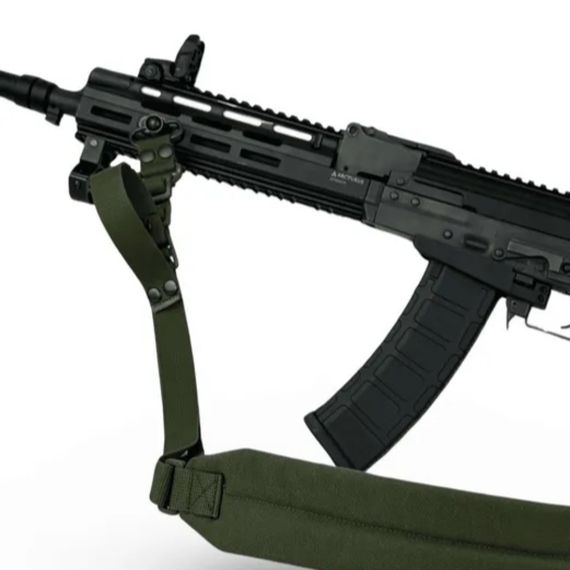 Ремінь двоточковий з широким наплічником  QD антабках для AR/АК олива | Зображення 2