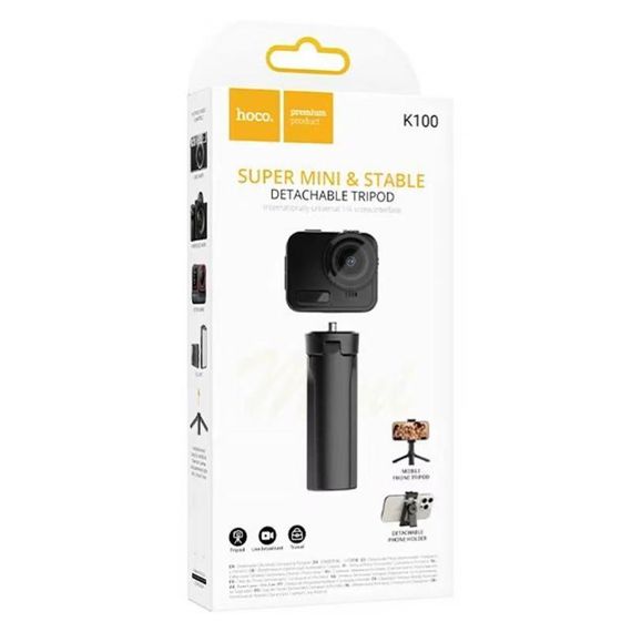 Монопод для селфі Hoco K100 Prestigio Black | Зображення 1