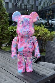 Фигурка  Bearbrick Valentine Medicom Toy дизайнерська статуетка ведмідь Беарбрік 70 см mb045 рожева