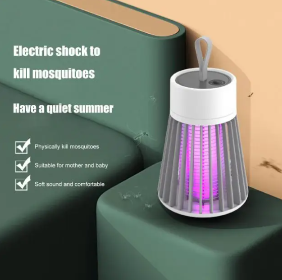Уничтожитель – ловушка насекомых Electronic shock Mosquito killing lamp USB Лампа от комаров и мух | Зображення 1