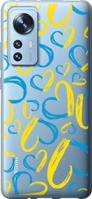 Чехол на Xiaomi 12X Сердца UA "5292u-2941-17620"