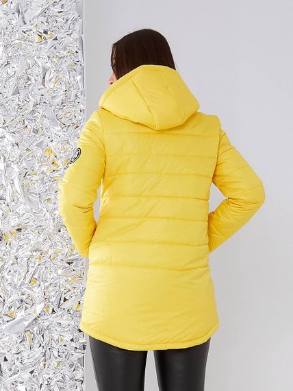 Елегантна жіноча парка, арт. 300, жовтий | Зображення 1