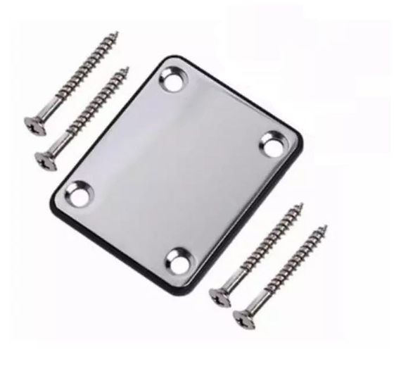 Крепление для грифа некплейт neckplate электрогитары бас-гитары Fender Stratocaster Telecaster Jazz Bass | Зображення 2