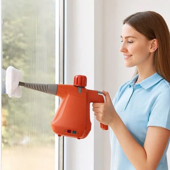 Пароочиститель для уборки Domotec MS-1372 1000Вт резервуар на 350мл QF-53 | Зображення 1