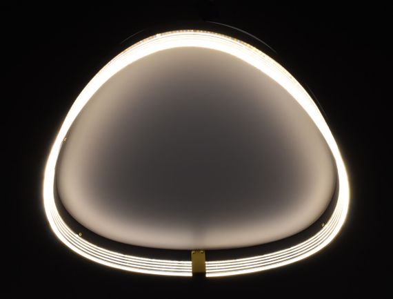 Люстра світлодіодна стельова LED світильник для квартири на стелю лед 27890 Білий 8х48х48 см. | Зображення 7