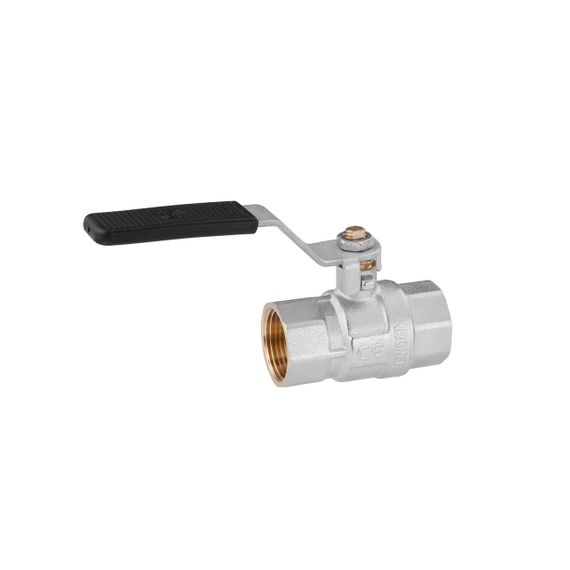 Кран кульовий Kroner 3/4" ВВ PN40 ручка, нікельований | Зображення 2