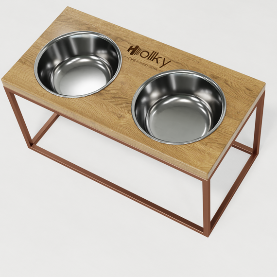 Миски на подставке для средних и больших собак Hollky Base L (2 × 0,95 л) BL-422120-GLNT | Зображення 7