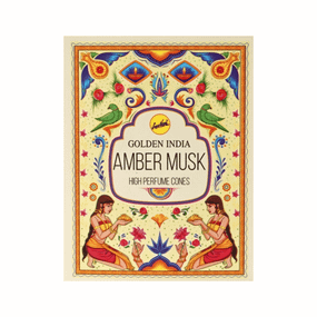 Аромаконуси зворотнього потоку Амбер Муск  Back Flow cones Amber Musk 10 шт. в уп. Sreevani 8906037224711