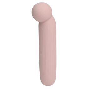 Точковий вібратор NUDE LIV у форматі тревел, рожево-бежевий Sex Aura