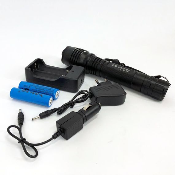 Фонарь переносной с лед лампой Bailong, Лед фонарик с зарядкой, Фонарь ручной металлический TH-48