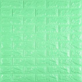 3D панель самоклеюча 700х770х7мм цегла М'ятний (012-7) SW-00000050