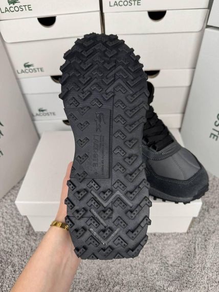 Зимові Чоловічі кросівки New Lacoste Elite Active High Fur Dark Grey(топ якість) A4866 44 28 - 28,5 см | Зображення 4