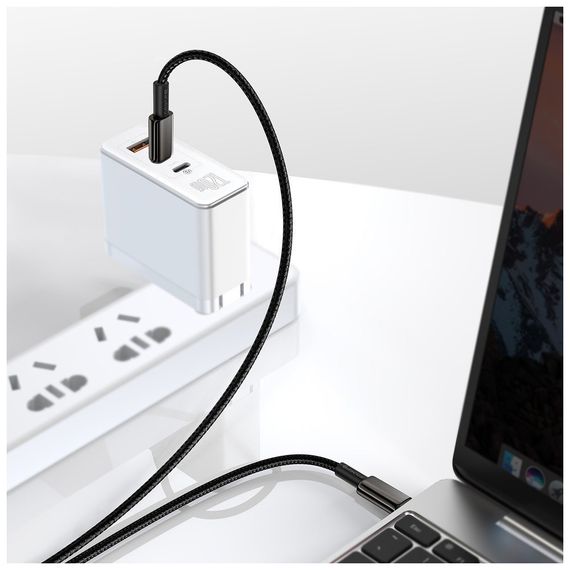 Дата кабель USB-C to USB-C 2.0m 100W black Baseus (CATWJ-A01) | Зображення 5
