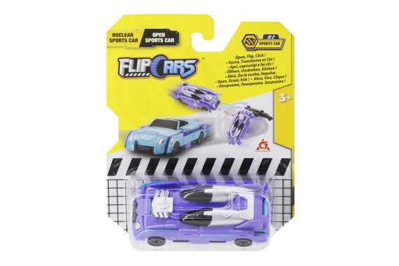 Машинка-трансформер Flip Cars 2 в 1 Атомный спорткар и Спорткар кабриолет (EU463875B-02) | Зображення 3