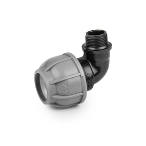 Коліно Bradas для труб PE 21 мм х 5/4 PN10 із зовнішнім різьбленням (DSRA10K32M54)