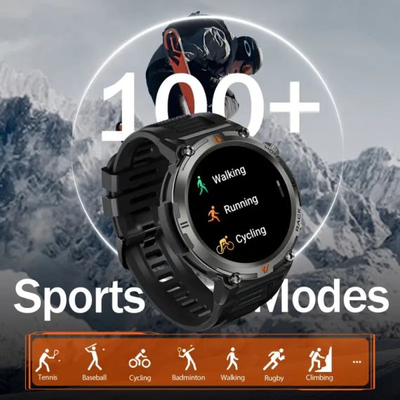 Чоловічий металевий смарт годинник Smart Watch Eigis, чорний | Зображення 9