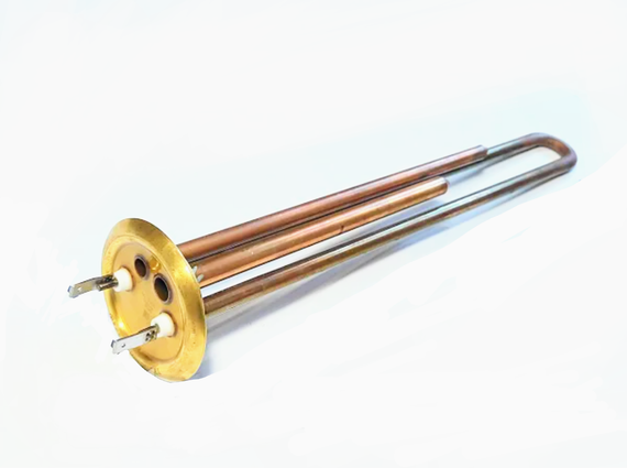 Тэн 1300w для бойлера Thermex (Термекс) на фланце D63 с местом под анод м4 (Thermowatt) Италия