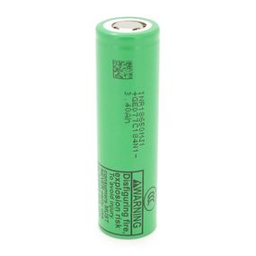 Акумулятор Li-Ion 18650 LG INR18650MJ1 (LG MJ1), 3500mAh, 10A, 4.2/3.65/2.5V, GREEN, 2 шт в упаковці, ціна за 1 шт