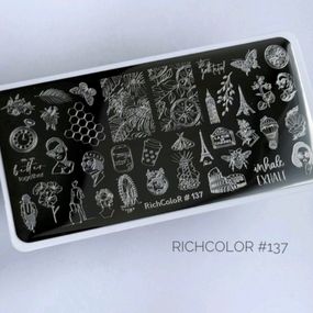 Пластина 137 для стемпінгу RichColor (12х6см)