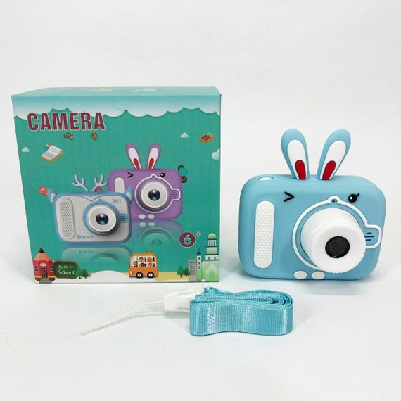 Дитячий цифровий фотоапарат X900 Rabbit Колір: блакитний BA-27 | Зображення 8