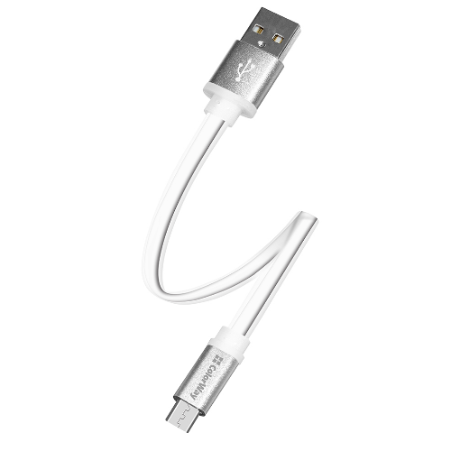 Кабель USB MicroUSB ColorWay CW-CBUM-MUM25W 2,0A 0,25м білий | Зображення 6