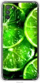 Чохол на Xiaomi Poco M3 Зелені часточки лимона "852sp-2200-2448"