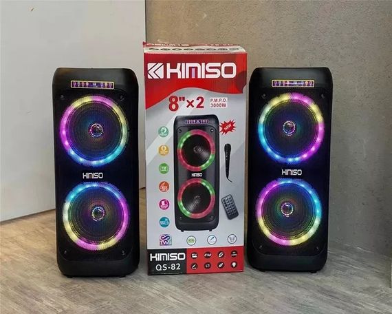 Портативна Bluetooth колонка з вбудованим сабвуфером KIMISO QS-82 (QS-82_2678)