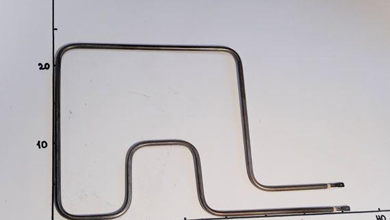 Тэн для электрической духовки "Асель" 650w/40 литров с изгибом (Турция) | Зображення 1