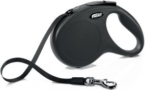 Повідець рулетка для собак FLEXI New Classic S (5 m - 15 kg) чорний