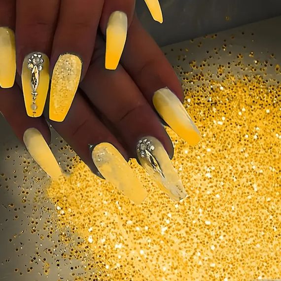 Блестящий порошок для ногтей – люминофор светоотражающий пигмент для нейл-арта долговечный и чрезвычайно яркий